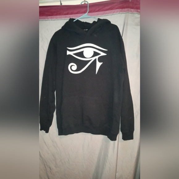 Very rare vintage Illuminati Hoodie pull over w/ no tags Sz XL to XXL - Picture 2 of 3